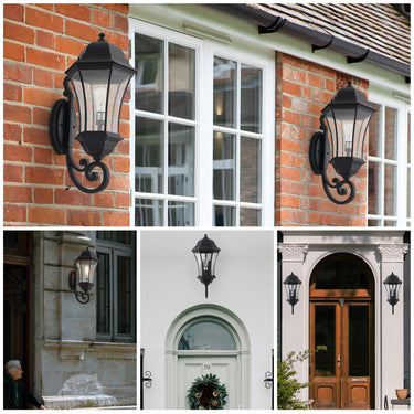 Outdoor Wall Lantern with Dusk to Dawn Sensor